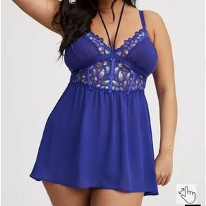 New with Tags - Torrid brand Aphrodite Lace Babydoll Lingerie - size 00/10
